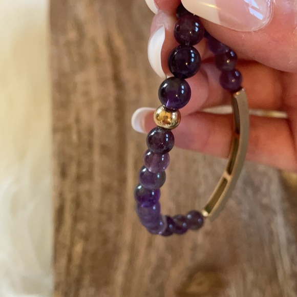 New - Amethyst Bracelet Angels Guard You In All Your Ways Psalm 91:11 - Picture 4 of 10